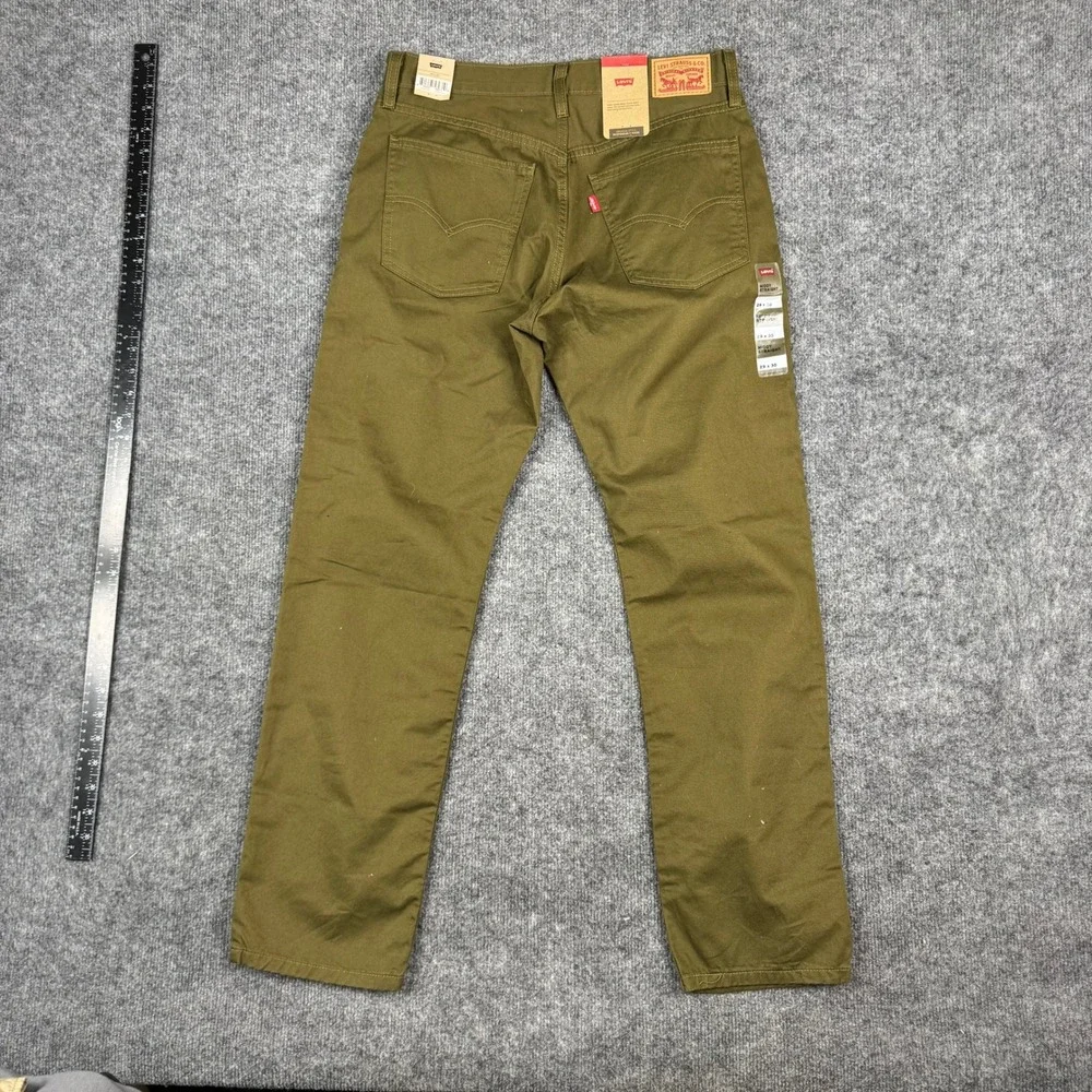 Levi's Pants Mens Size 29x30 Olive Green 511 Slim Fit Cotton Twill New NWT